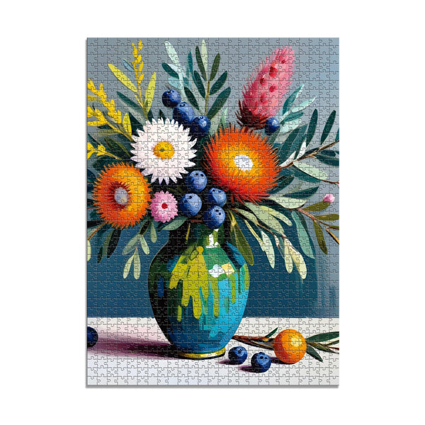 Painted Floral - Botanical Blossoms Jigsaw Puzzle (1000 Pieces)