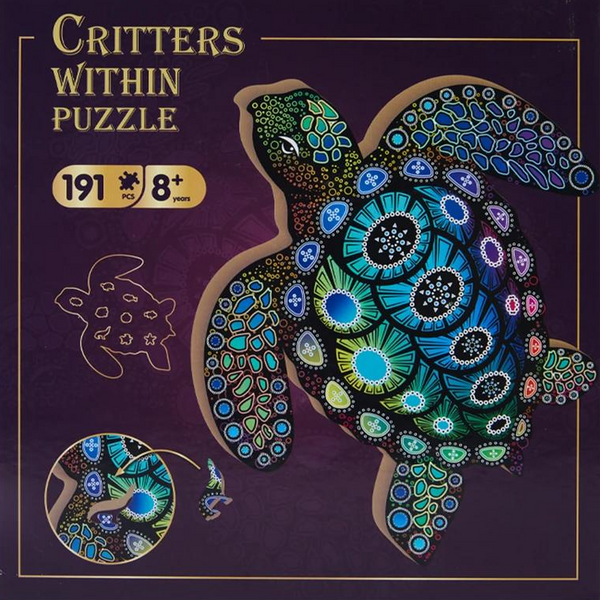 Critters Within Jigsaw Puzzle - Turtle (191 Pieces)
