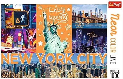 Trefl - Neon Colour Line NY City Jigsaw Puzzle (1000 Pieces)