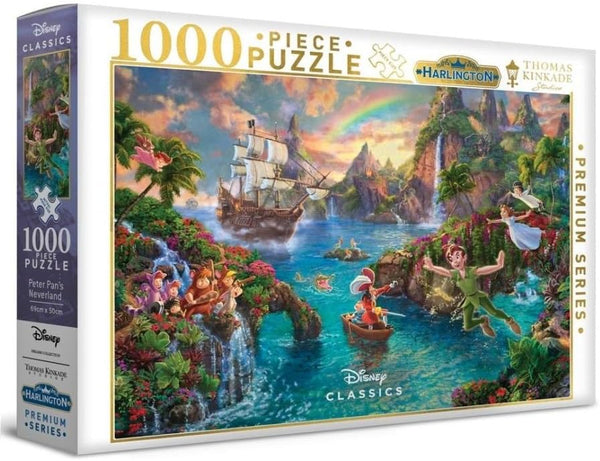 Harlington - Disney - Peter Pan's Neverland by Thomas Kinkade Jigsaw Puzzle (1000 Pieces)