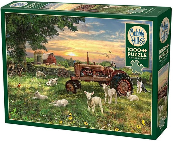 Cobble Hill - Field at Sunrise Jigsaw Puzzle (1000 Pieces)