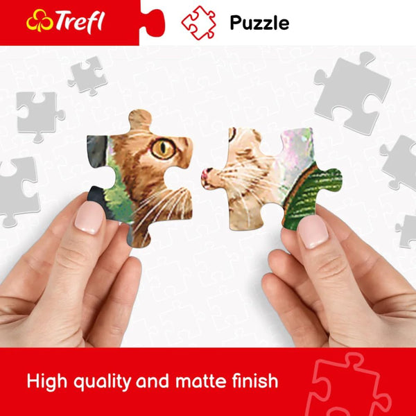 Trefl - Neon Colour Line Cats Jigsaw Puzzle (1000 Pieces)