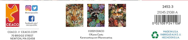 Ceaco - Nature's Beauty - Fox by Karen Cantu Jigsaw Puzzle (550 Pieces)