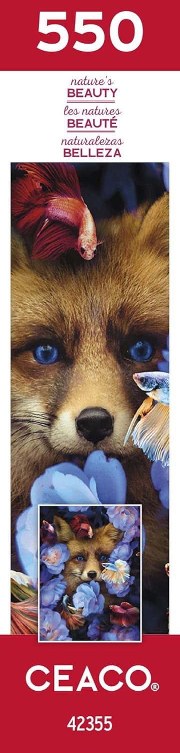 Ceaco - Nature's Beauty - Fox and Fish by Karen Cantu Jigsaw Puzzle (550 Pieces)