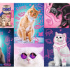 Trefl - Neon Colour Line Cats Jigsaw Puzzle (1000 Pieces)