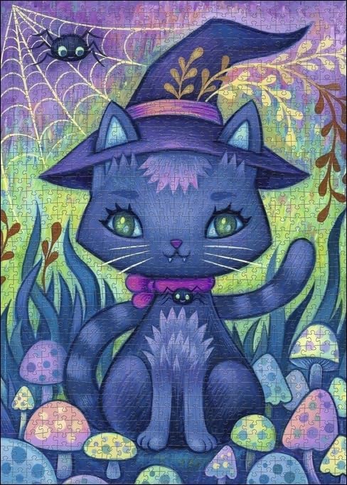 Heye - Dreaming Witch Cat Jigsaw Puzzle (1000 Pieces)