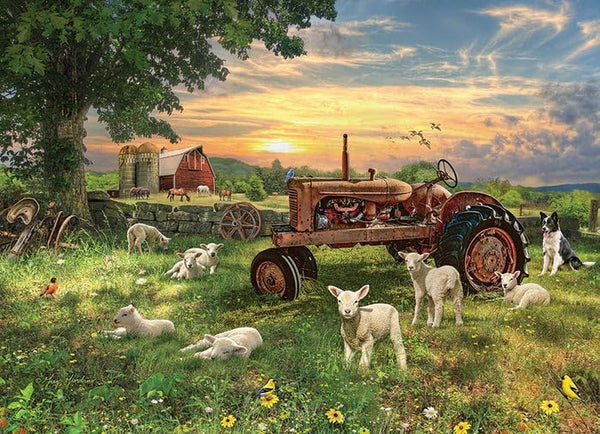 Cobble Hill - Field at Sunrise Jigsaw Puzzle (1000 Pieces)