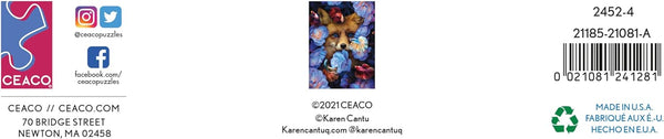 Ceaco - Nature's Beauty - Fox and Fish by Karen Cantu Jigsaw Puzzle (550 Pieces)