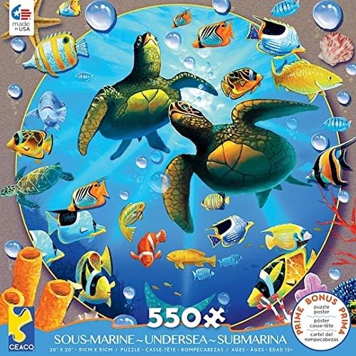 Ceaco - Undersea - Turtles by Jeff Wilkie Jigsaw Puzzle (550 Pieces)