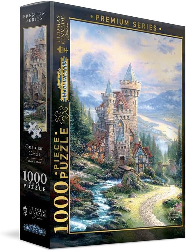 Harlington - Guardian Castle by Thomas Kinkade Jigsaw Puzzle (1000 Pie ...