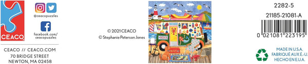 Ceaco - Happy Camper - Downeast Camper - XL by Stephanie Peterson Jones Jigsaw Puzzle (300 Pieces)