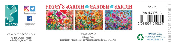 Ceaco - Peggy's Garden - Fanciful by Peggy Davis Jigsaw Puzzle (1000 Pieces)