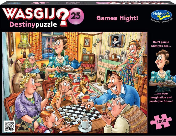 Holdson - Wasgij? Destiny 25 Games Night Jigsaw Puzzle (1000 Pieces)