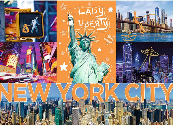 Trefl - Neon Colour Line NY City Jigsaw Puzzle (1000 Pieces)