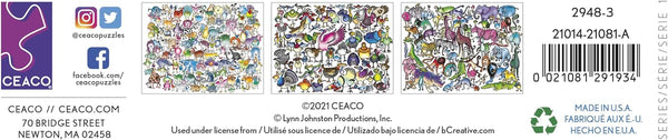 Ceaco - Animal Jam - Zoo Time by Lynn Johnston Jigsaw Puzzle (750 Pieces)