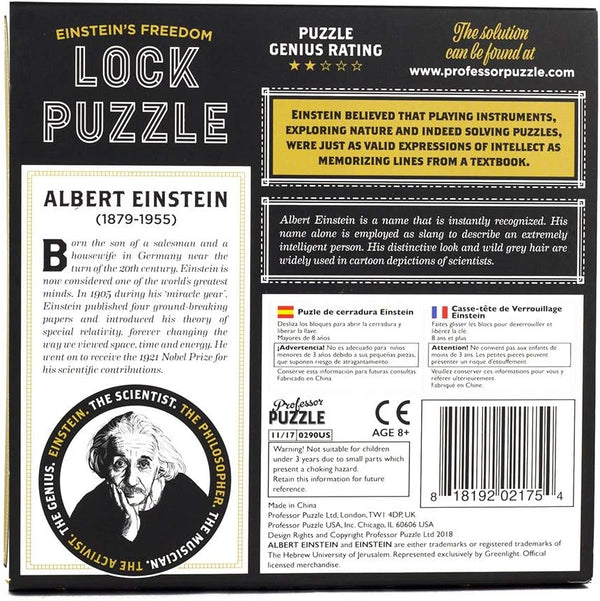 Professor Puzzle - Einstein's Lock Puzzle Jigsaw Puzzle