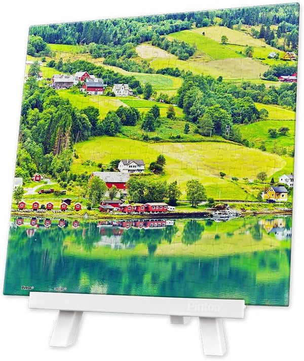 Pintoo - Showpiece Xs - Olden Norwegian Fjords Plastic Jigsaw Puzzle (256 Pieces)