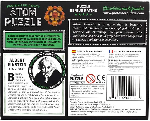 Professor Puzzle - Einstein's Atom Puzzle Jigsaw Puzzle