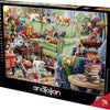 Anatolian - Kittens In The Living Room Jigsaw Puzzle (1500 Pieces)