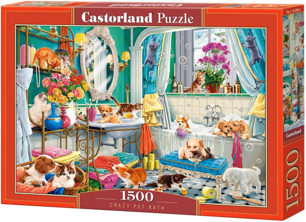 Castorland - Crazy Pet Bath Jigsaw Puzzle (1500 Pieces)