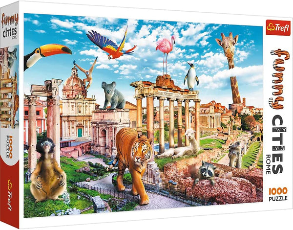 Trefl - Funny Cities, Wild Rome Jigsaw Puzzle (1000 Pieces)