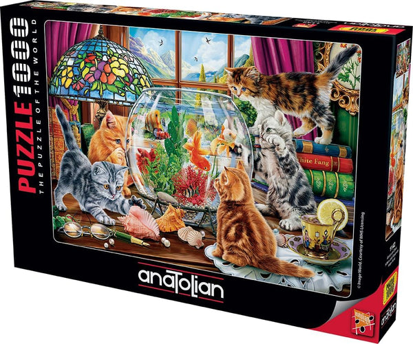 Anatolian - Kittens And Aquarium Jigsaw Puzzle (1000 Pieces)