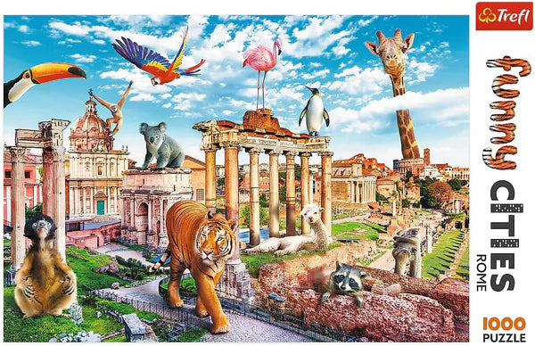 Trefl - Funny Cities, Wild Rome Jigsaw Puzzle (1000 Pieces)