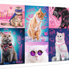 Trefl - Neon Colour Line Cats Jigsaw Puzzle (1000 Pieces)