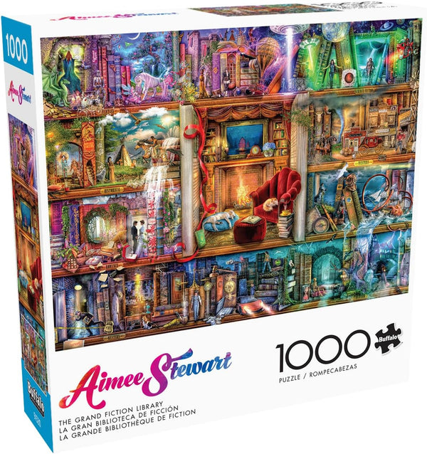 Buffalo Games - The Grand Fiction Library by Aimee Stewart Jigsaw Puzzle (1000 Pieces)