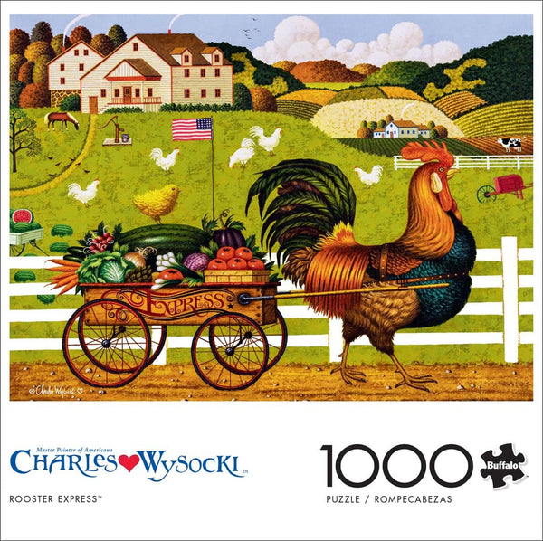 Buffalo Games - Rooster Expres by Charles Wysocki Jigsaw Puzzle (1000 Pieces)