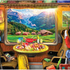 Buffalo Games - Swiss Train Ride by Lars Stewart Jigsaw Puzzle (1000 Pieces)