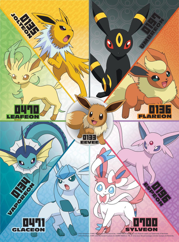 Buffalo Games - Pokemon - Eevee Montage - Multipack (3 x 300, 1 x 500pc) Jigsaw Puzzle (1400 Pieces)