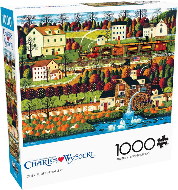 Buffalo Games - Honey Pumpkin Valley by Charles Wysocki Jigsaw Puzzle (1000 Pieces)