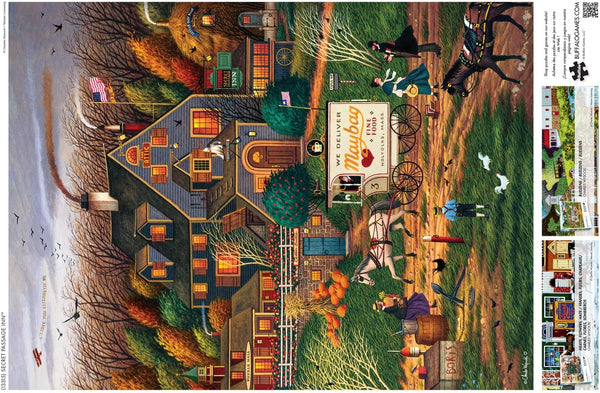 Buffalo Games - Secret Passage Inn by Charles Wysocki Jigsaw Puzzle (1000 Pieces)