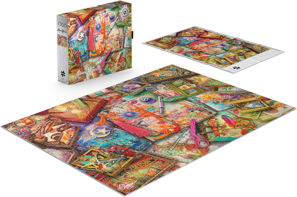 Buffalo Games - The Junk Journaler's Desk by Aimee Stewart Jigsaw Puzzle (1000 Pieces)