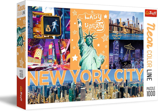 Trefl - Neon Colour Line NY City Jigsaw Puzzle (1000 Pieces)