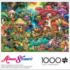 Buffalo Games - Merry Mushroom Village Picnic by Aimee Stewart Jigsaw Puzzle (1000 Pieces)