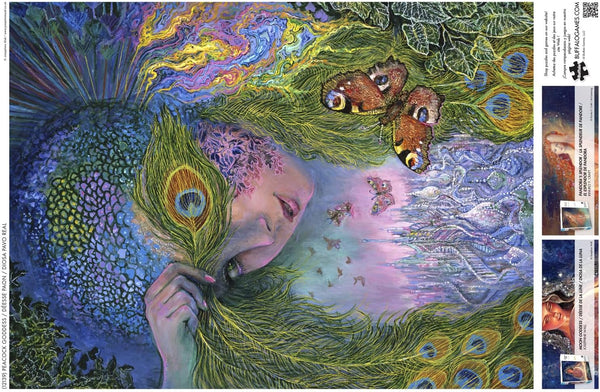 Buffalo Games - Peacock Goddess by Josephine Wall Jigsaw Puzzle (1000 Pieces)