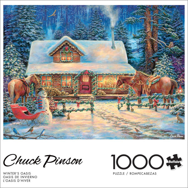 Buffalo Games - Winter's Oasis by Chuck Pinson Jigsaw Puzzle (1000 Pieces)