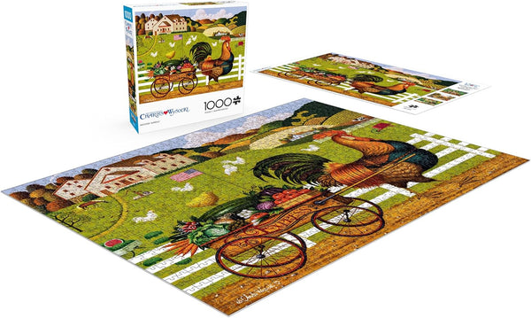 Buffalo Games - Rooster Expres by Charles Wysocki Jigsaw Puzzle (1000 Pieces)