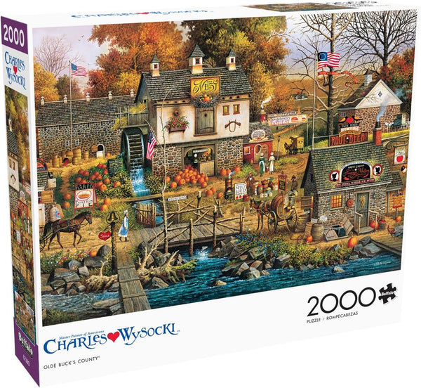 Buffalo Games - Olde Buck's County by Charles Wysocki Jigsaw Puzzle (2000 Pieces)