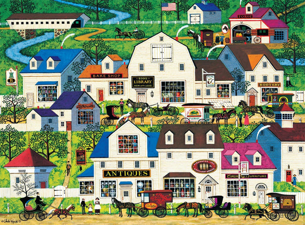 Buffalo Games - Shops and Buggies by Charles Wysocki Jigsaw Puzzle (1000 Pieces)