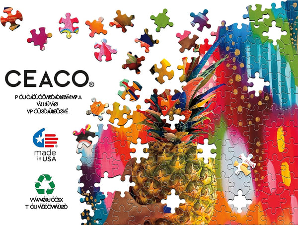 Ceaco - Pineapple - XL by Etta Vee Jigsaw Puzzle (300 Pieces)