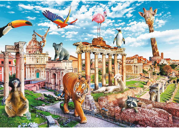 Trefl - Funny Cities, Wild Rome Jigsaw Puzzle (1000 Pieces)