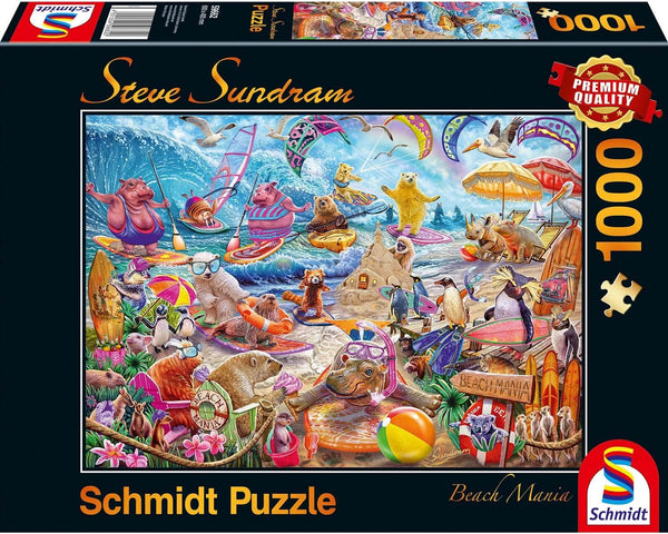 Schmidt - Beach Mania by Steve Sundram Jigsaw Puzzle (1000 Pieces)