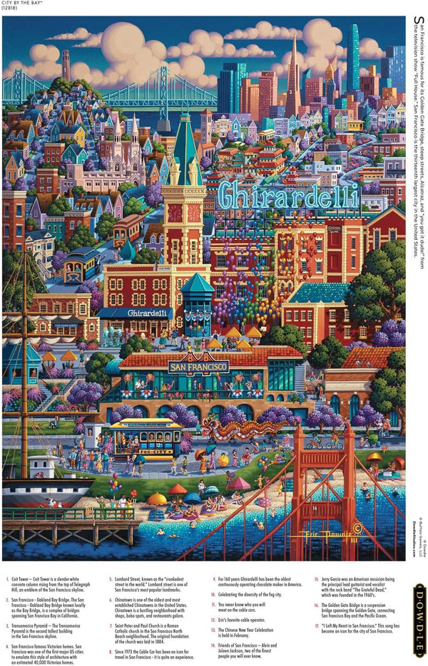 Buffalo Games - City by The Bay by Dowdle Jigsaw Puzzle (1000 Pieces)