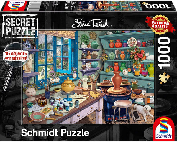 Schmidt - Secret Puzzle Artist Studio by Steve Read Jigsaw Puzzle (1000 Pieces)