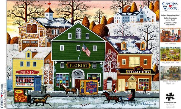 Buffalo Games - Meats, Flowers, Hats by Charles Wysocki Jigsaw Puzzle (300 Pieces)