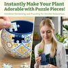 Pintoo - PieceRelax - Flowerpot Retro Tiles 3D Plastic Jigsaw Puzzle (80 Pieces)