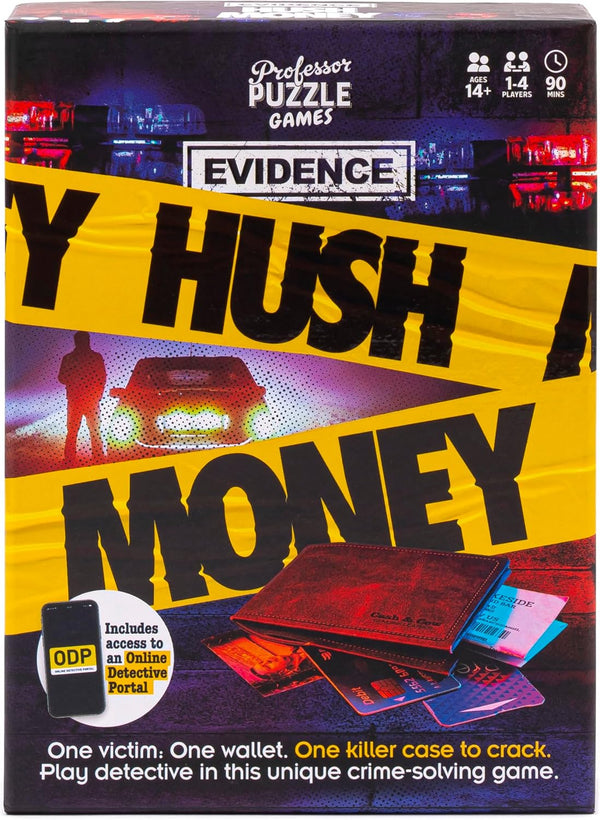 Professor Puzzle - Evidence Hush Money Card Game Jigsaw Puzzle